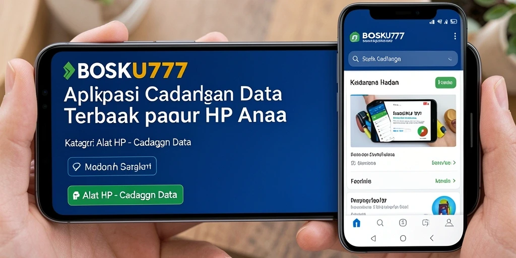 Antarmuka BOSKU777 yang ramah pengguna untuk cadangan data.