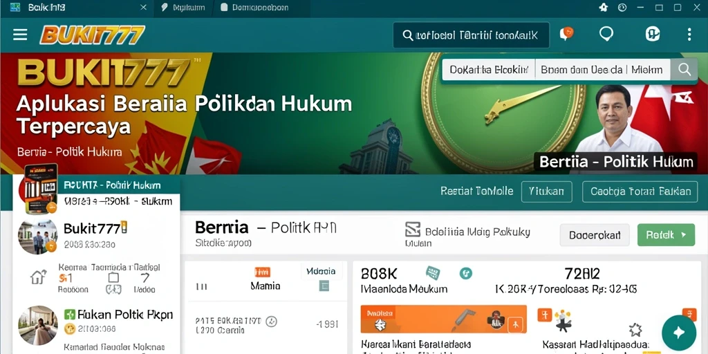 Tampilan antarmuka BUKIT777 yang modern dan mudah digunakan.