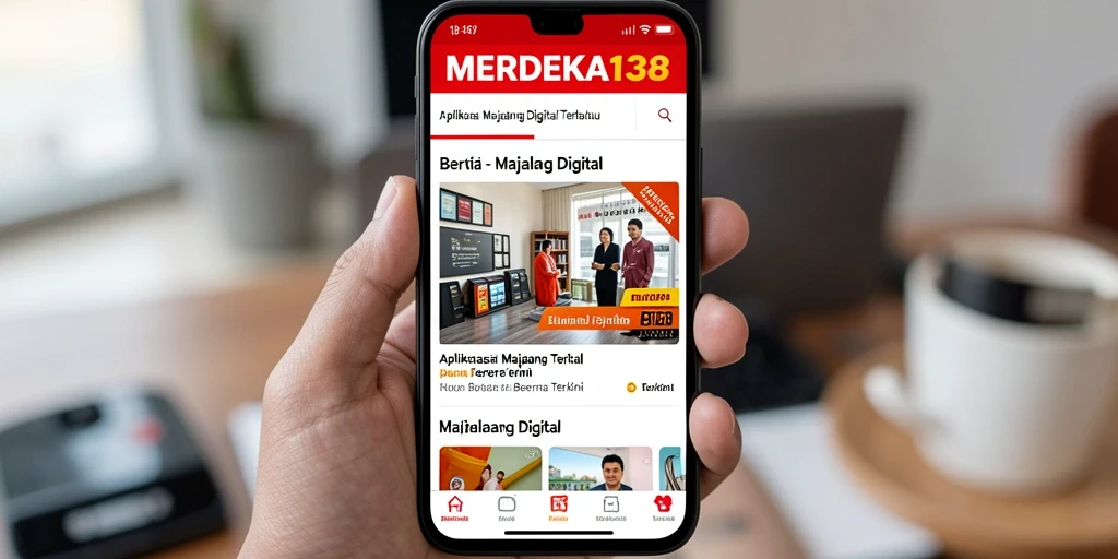 Tampilan antarmuka MERDEKA138 untuk berita terkini dan menarik.