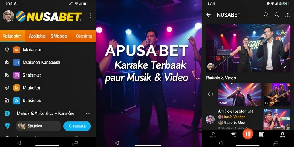 Antarmuka NUSABET yang intuitif untuk pengalaman karaoke terbaik.