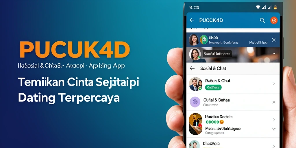Antarmuka pengguna PUCUK4D yang modern dan ramah.