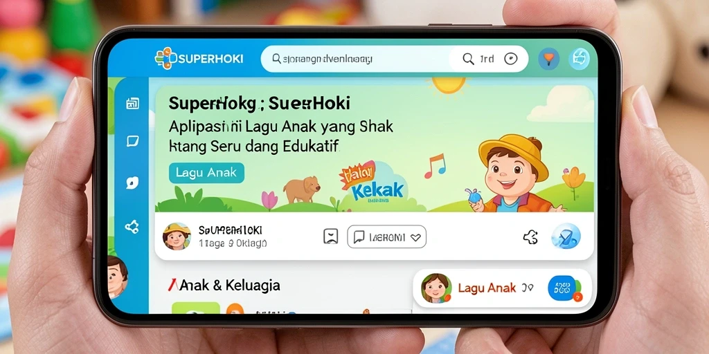 Antarmuka SUPERHOKI yang ramah anak dan menyenangkan.